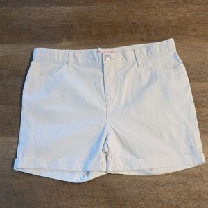 Childrens Place- White Jean Shorts- Size 16